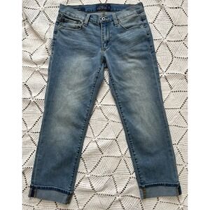 Lucky Brand Sweet Crop Cuffed Jeans Mid Rise Cropped Denim Women's 4 Comfortable